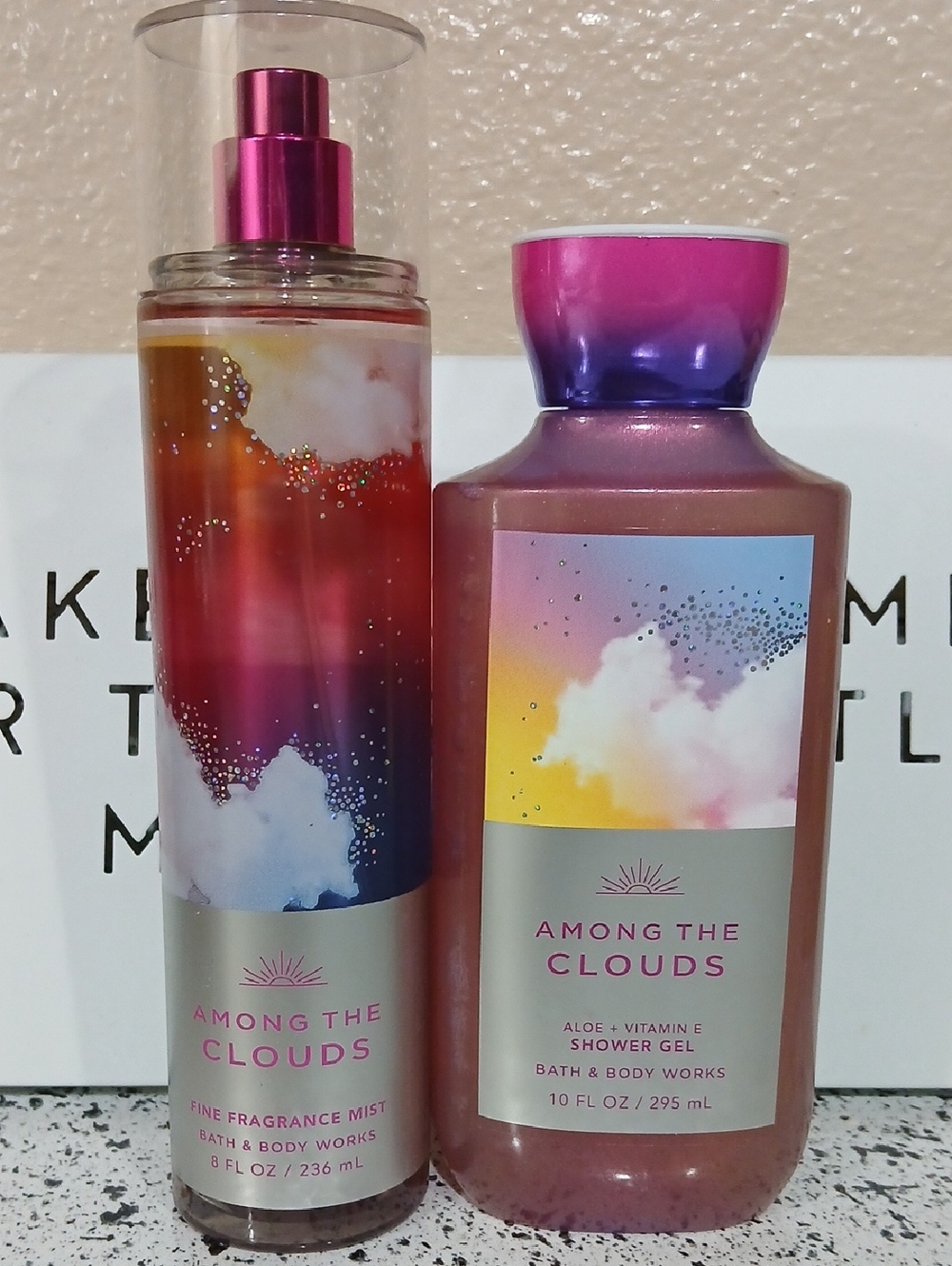 Bath & Body Works Among The Clouds Mist & Body Wash Bundle